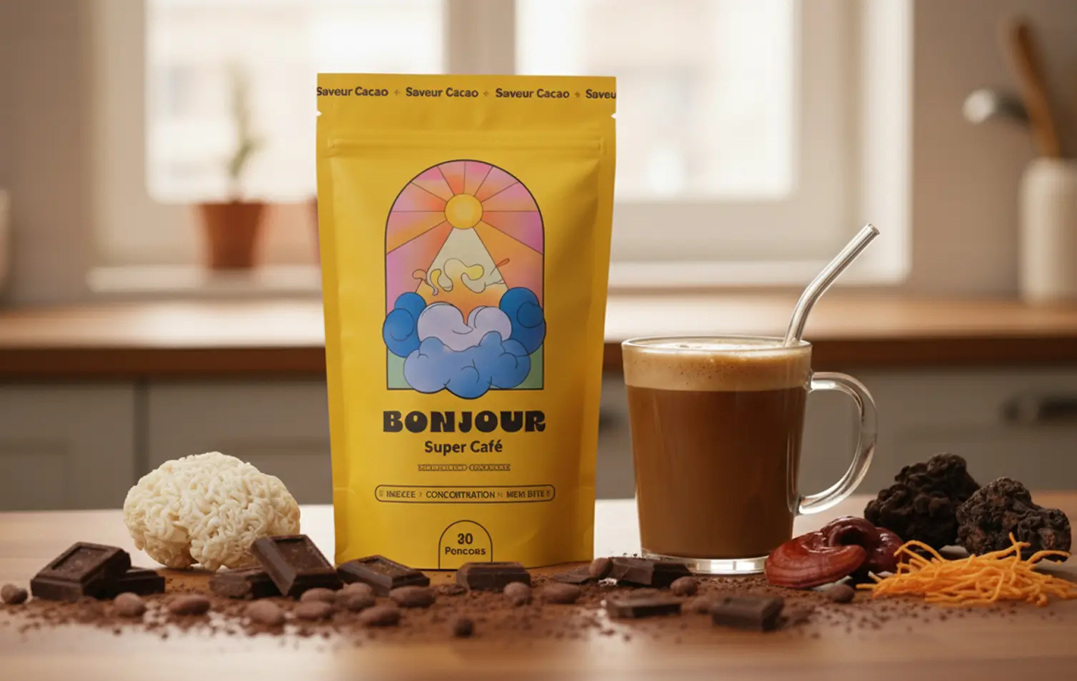 Bonjour Drink Chocolat Gourmand 🍫🔥 : biscuit chocolaté, vanille bourbon, cannelle 